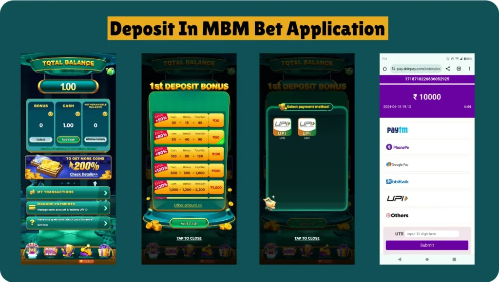 How To Add Cash In MBM Bet